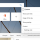 Tweaking the new tab page in Edge.